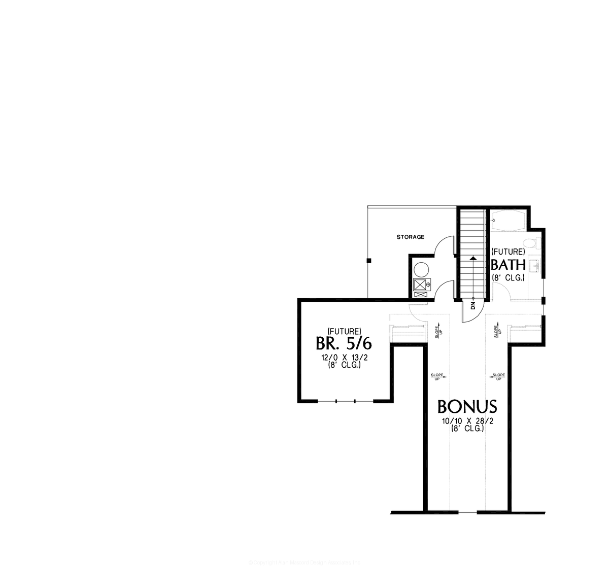 Upper Floor Plan image for Mascord --Upper Floor Plan