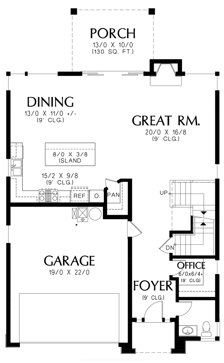 Main Floor Plan image for Mascord --Main Floor Plan