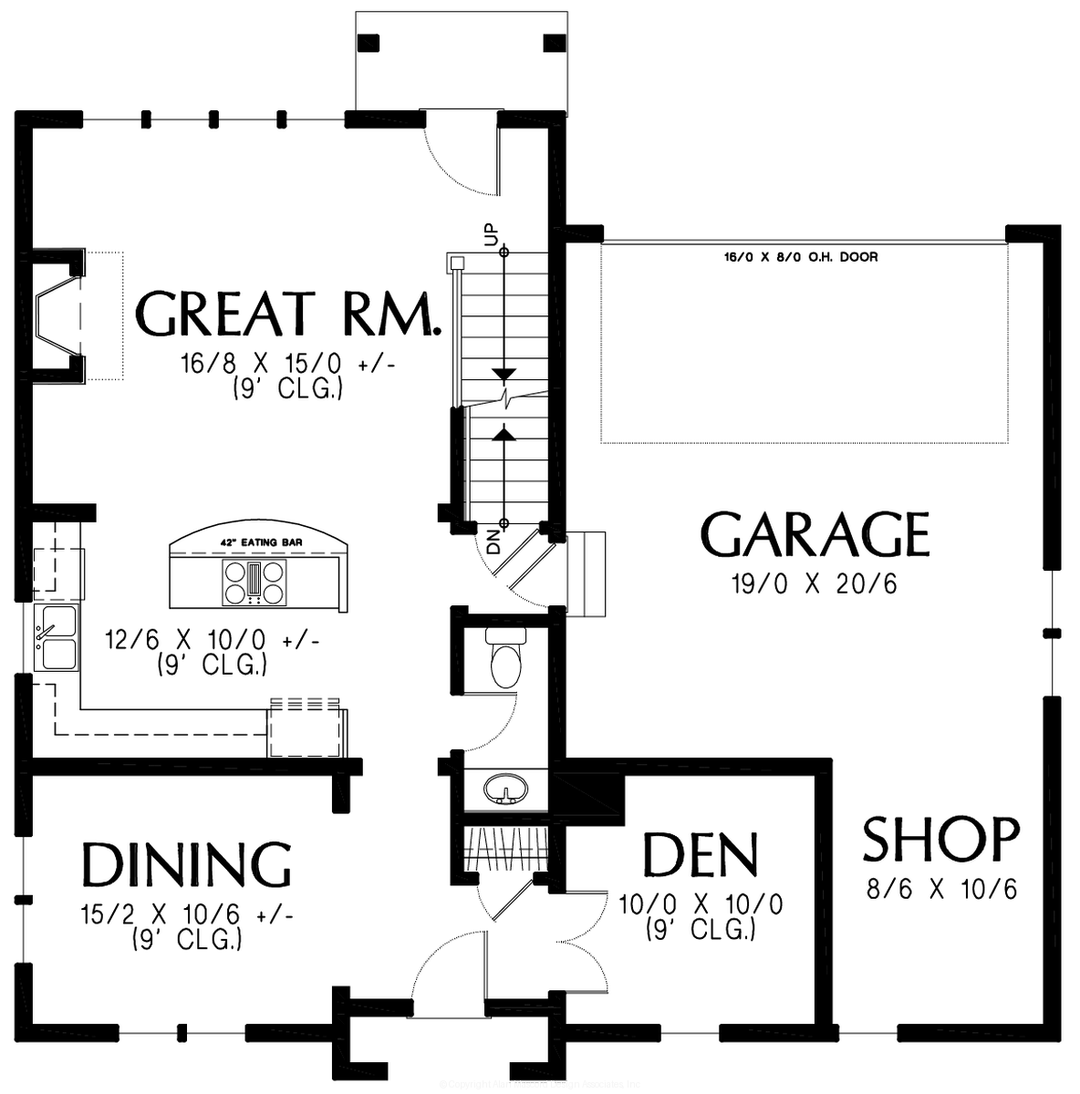 Main Floor Plan image for Mascord --Main Floor Plan