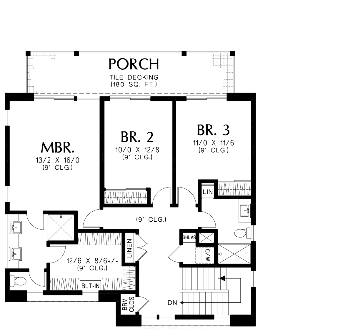 Upper Floor Plan image for Mascord --Upper Floor Plan