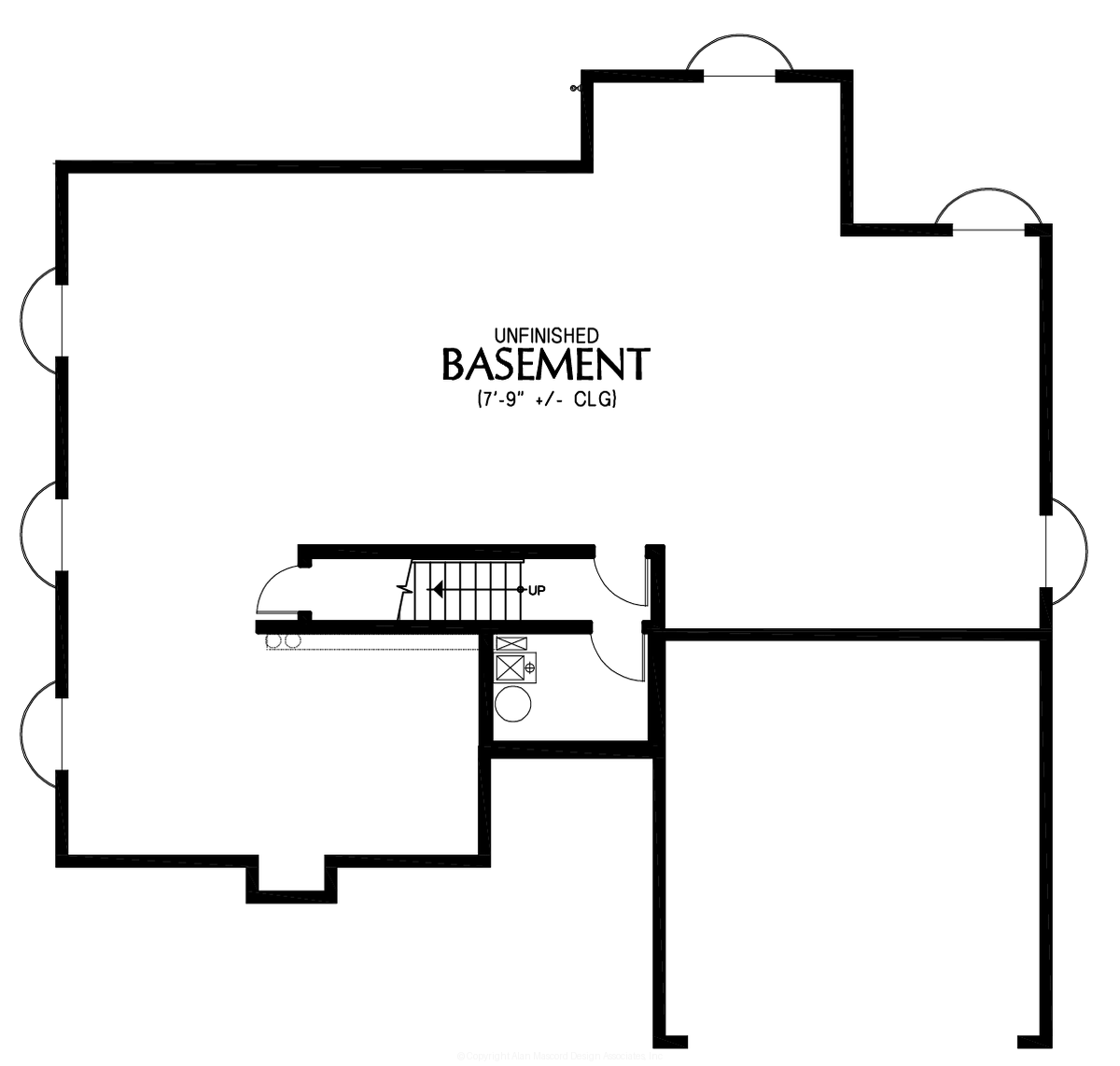 Lower Floor Plan for Mascord House Plan B22236