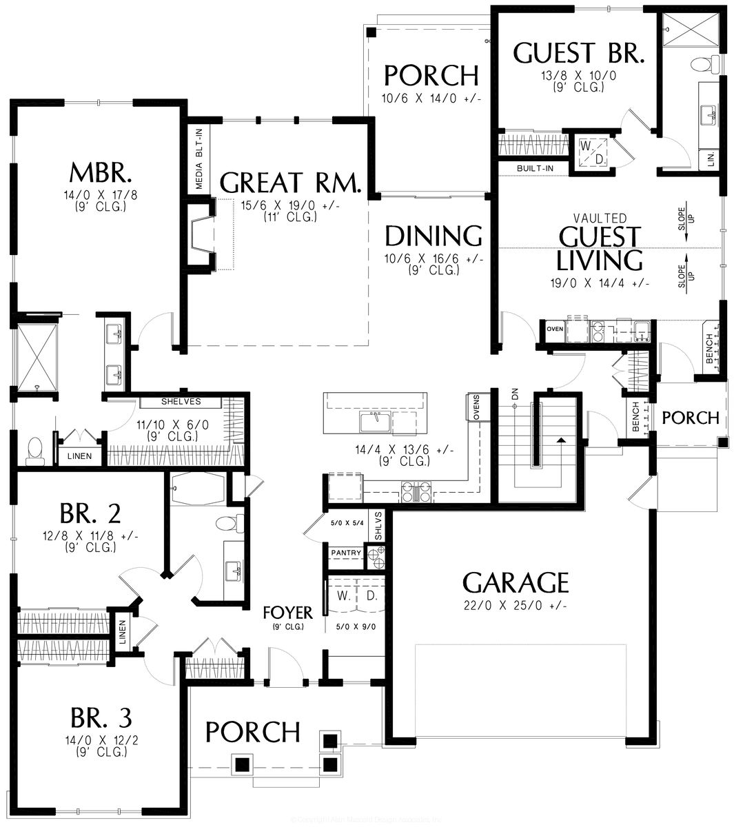 Main Floor Plan image for Mascord --Main Floor Plan