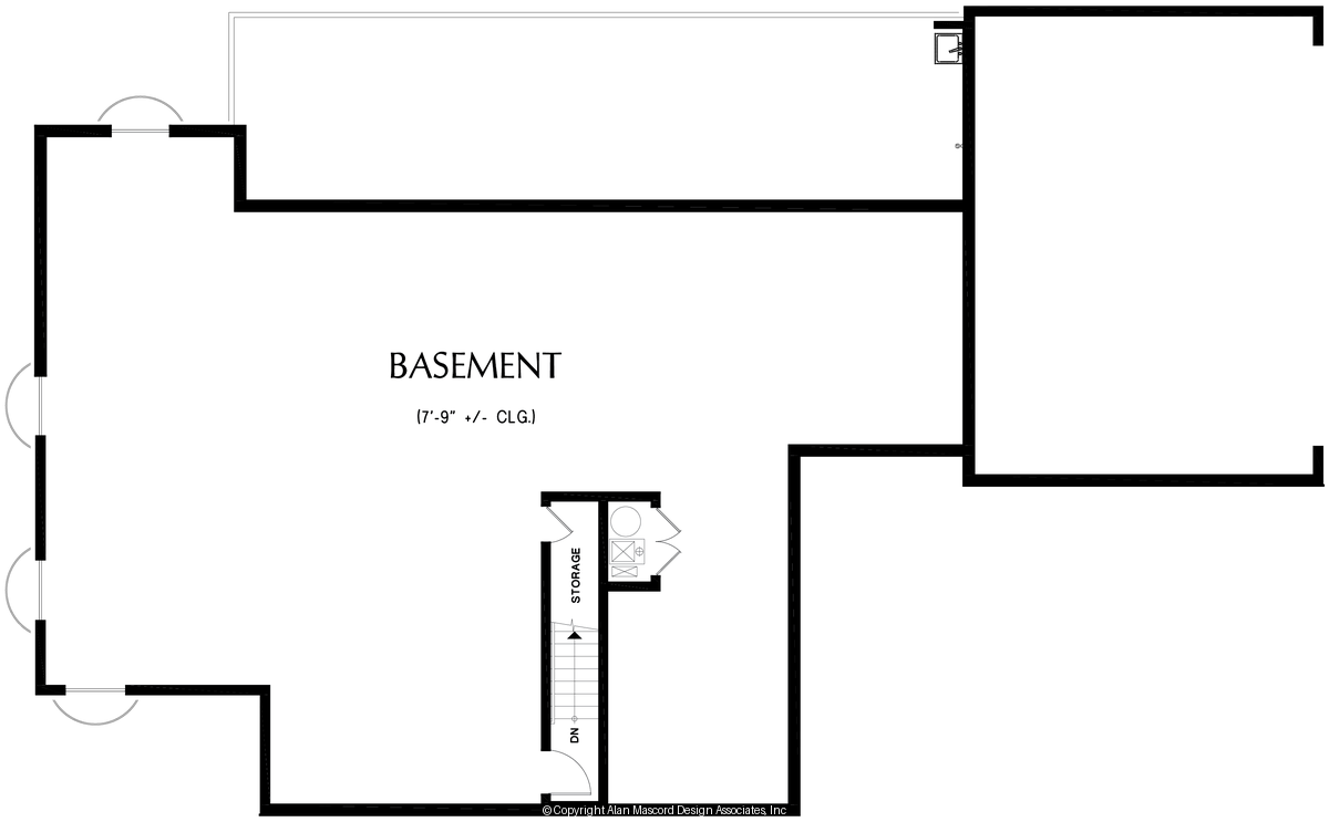 Lower Floor Plan image for Mascord --Lower Floor Plan