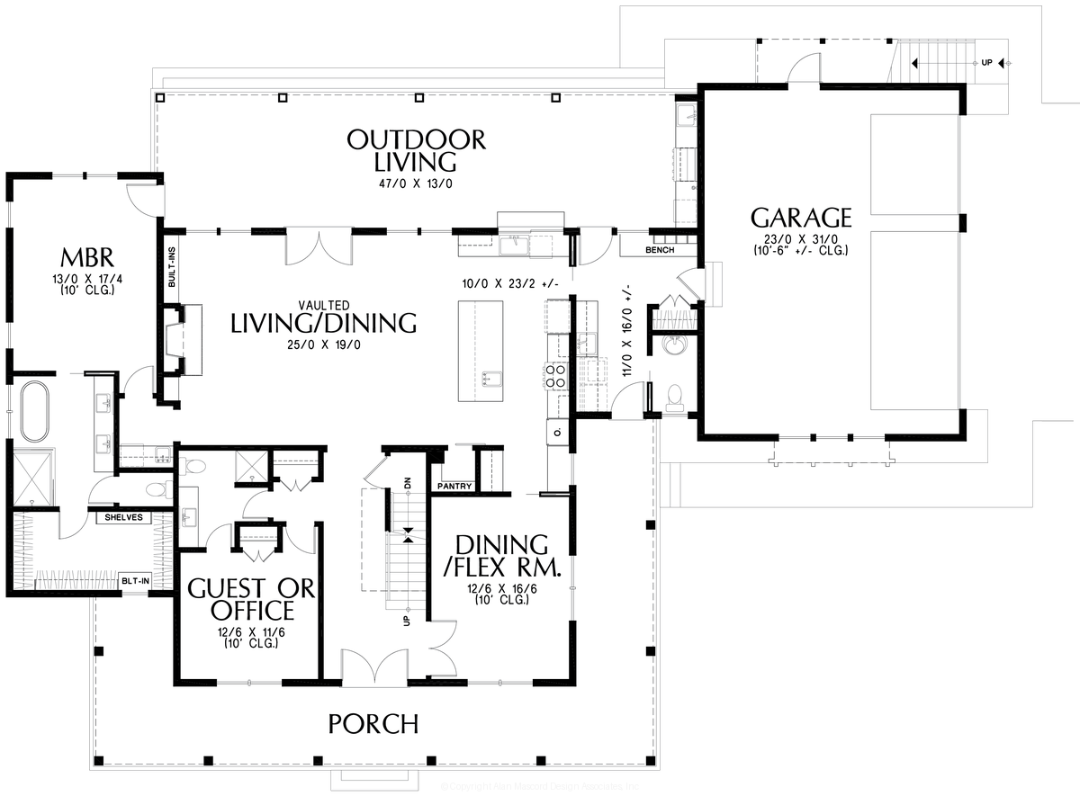 Main Floor Plan image for Mascord --Main Floor Plan