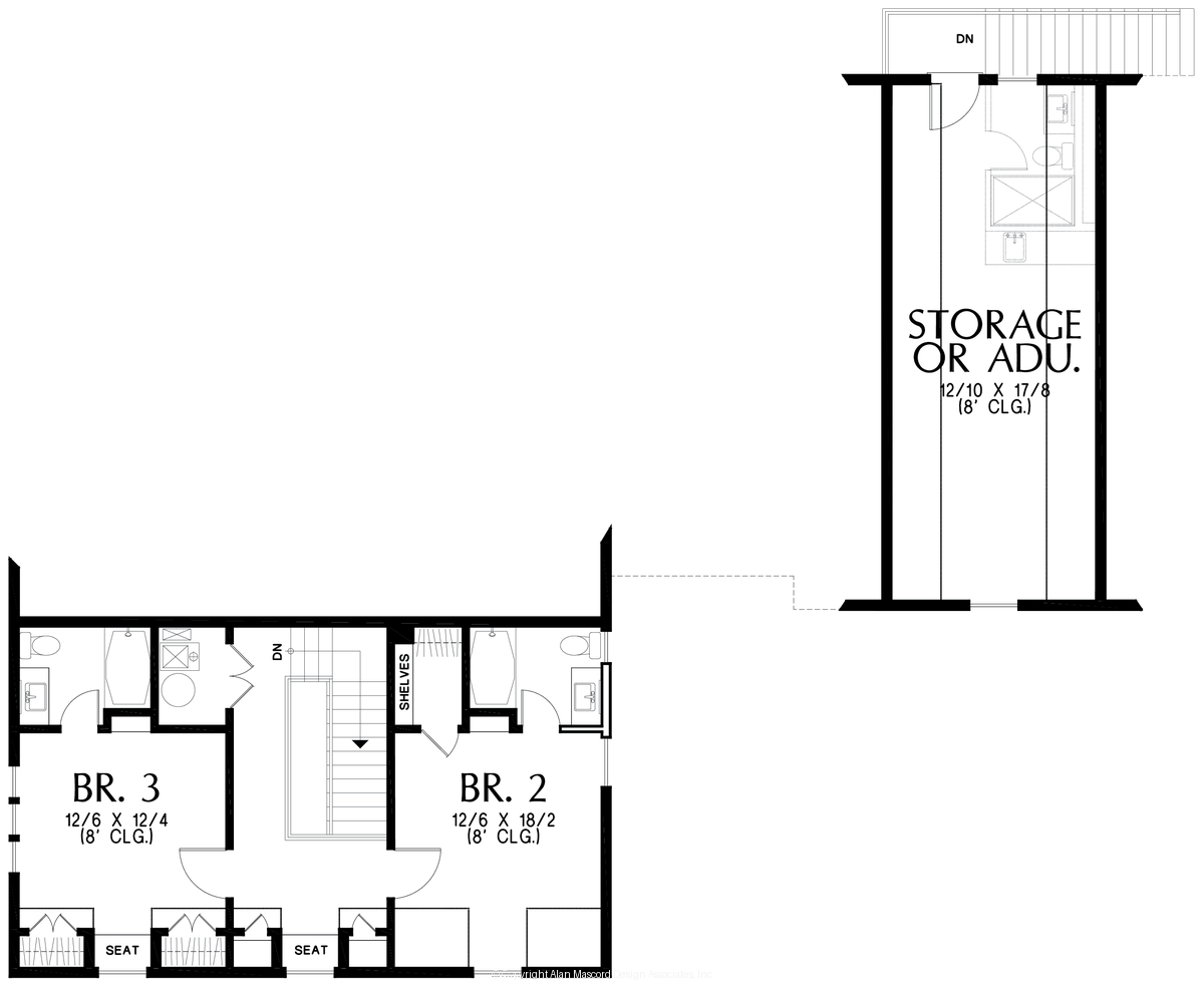 Upper Floor Plan image for Mascord --Upper Floor Plan