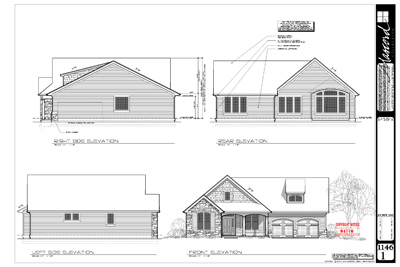 simple house exterior blueprint